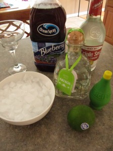 Blueberry Pomegranate Margaritas