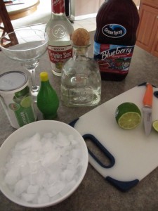 Blueberry Pomegranate Margaritas