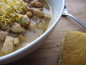 Slow Cooker White Chicken Chili - bakedbyrachel.com