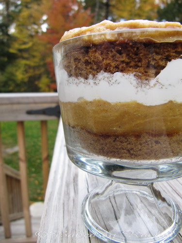 Pumpkin gingerbread trifle - bakedbyrachel.com