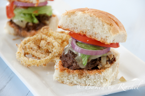 Mushroom Sliders with Spicy Fry Sauce - Baked by Rachel