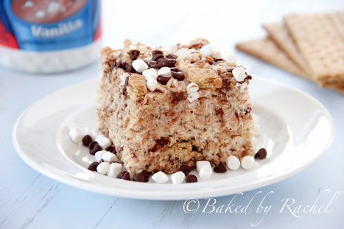 S'mores Rice Krispie Treats - Baked by Rachel