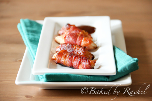 Bacon Wrapped Barbecue Chicken Tenders - Baked by Rachel