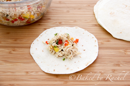 white chicken enchiladas - baked by rachel