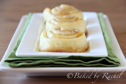 Orange Sweet Rolls - bakedbyrachel.com