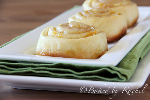 Orange Sweet Rolls - bakedbyrachel.com