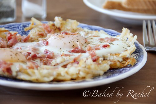 Hash Brown Egg Skillet - Baked by Rachel
