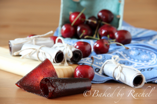 Cherry Fruit Leather - Baked by Rachel