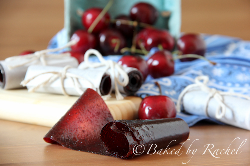 Cherry Fruit Leather - Baked by Rachel