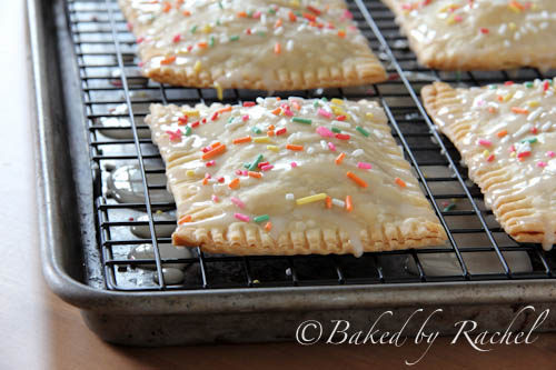 Apple Cinnamon Pop-Tarts with Caramel Icing - bakedbyrachel.com