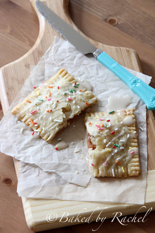 Apple Cinnamon Pop-Tarts with Caramel Icing - bakedbyrachel.com