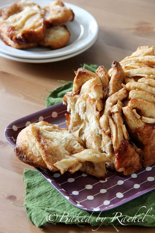 Apple Cinnamon Pull-Apart Bread Recipe - bakedbyrachel.com