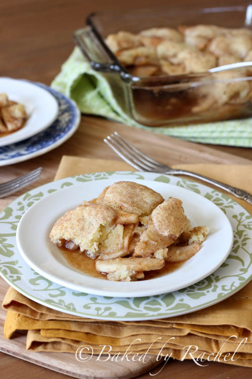 Apple Snickerdoodle Cobbler Recipe - bakedbyrachel.com