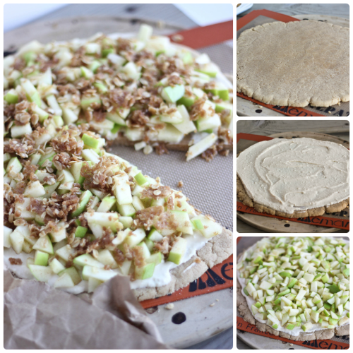 Apple Cinnamon Streusel Pizza