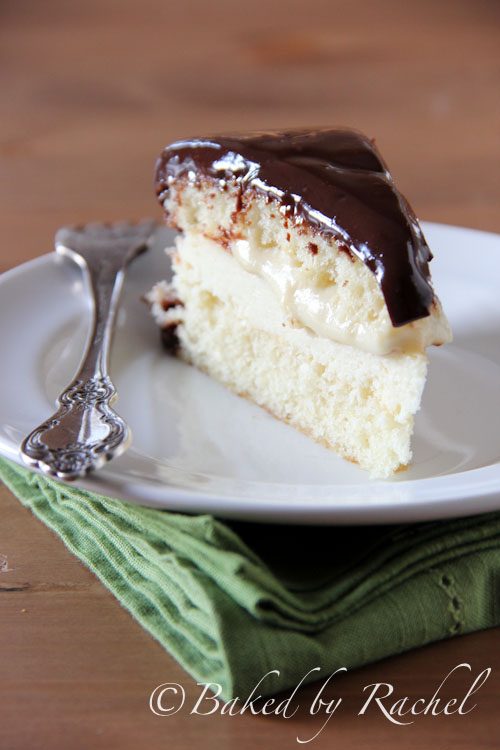 Boston Cream Pie Cheesecake - bakedbyrachel.com