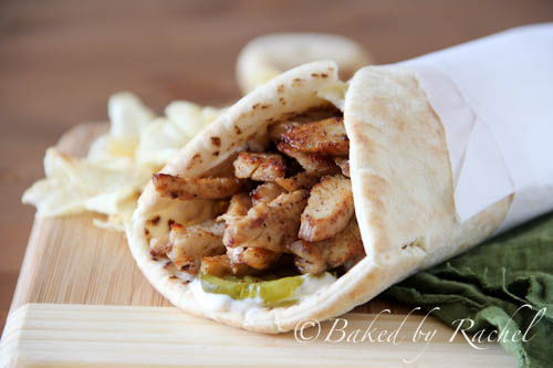 Spiced Shawarma Chicken Wraps - bakedbyrachel.com