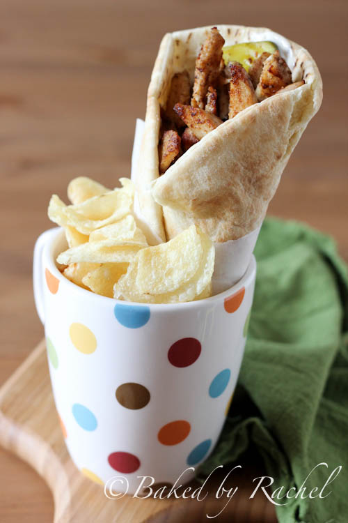 Spiced Shawarma Chicken Wraps - bakedbyrachel.com