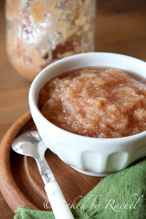 Slow Cooker Cinnamon Applesauce - bakedbyrachel.com
