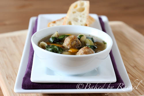 Slow Cooker Italian Wedding Soup - bakedbyrachel.com