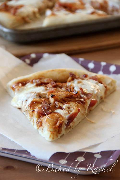 Bacon and Barbecue Chicken Pizza - bakedbyrachel.com