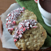 Oatmeal Peppermint Cookies - bakedbyrachel.com
