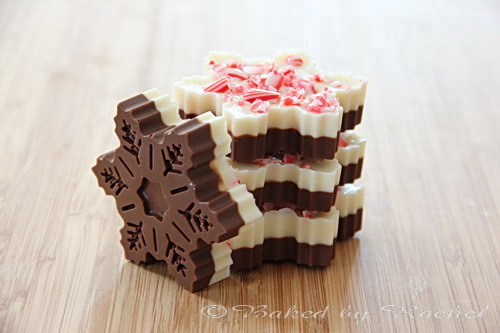 Snowflake Peppermint Bark - bakedbyrachel.com