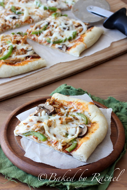 Cajun Chicken Pizza Recipe - bakedbyrachel.com