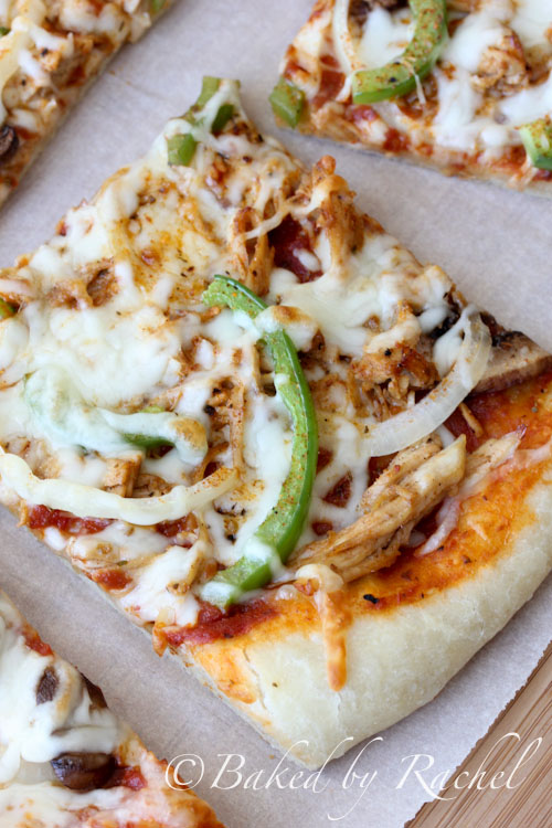 Cajun Chicken Pizza Recipe - bakedbyrachel.com