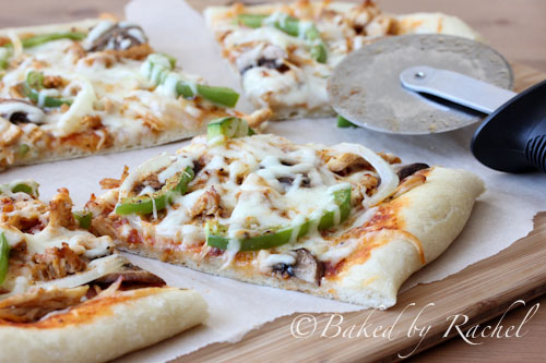 Cajun Chicken Pizza Recipe - bakedbyrachel.com