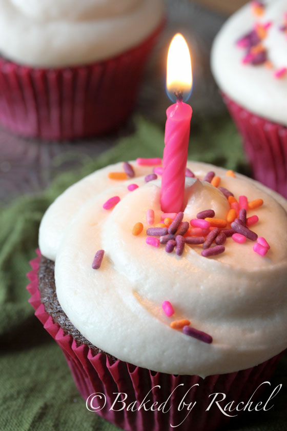 Devil's Food Cupcake Recipe - bakedbyrachel.com