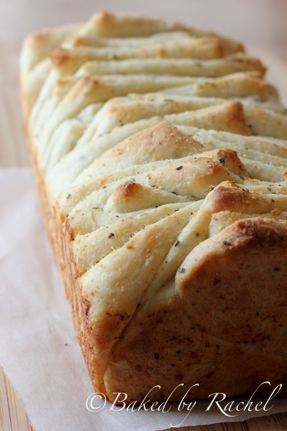 Garlic and Herb Pull Apart Bread Recipe - bakedbyrachel.com