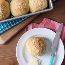 Parmesan and Onion Dinner Rolls Recipe - bakedbyrachel.com