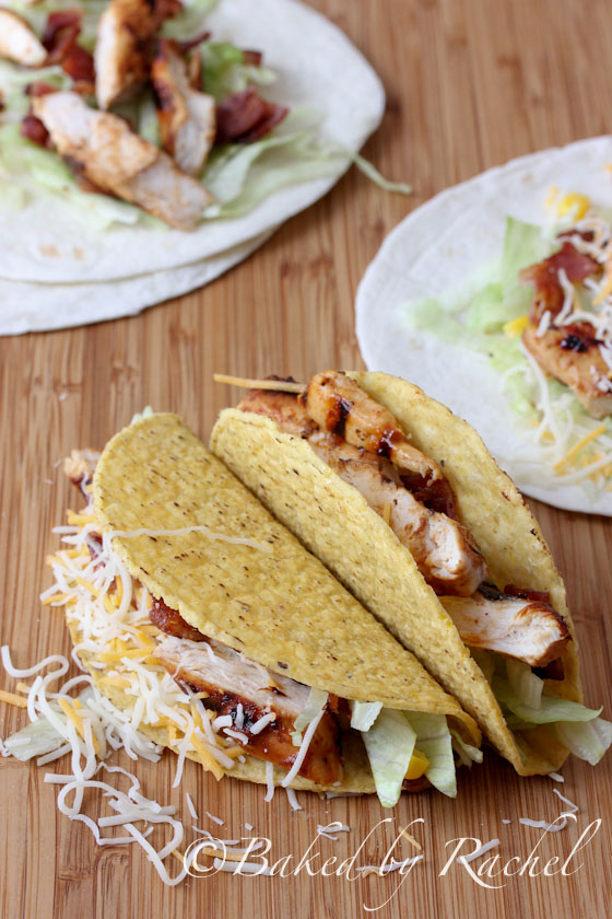 Barbecue Chicken Tacos Recipe - bakedbyrachel.com