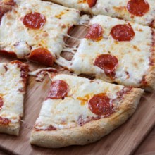 Garlic Bread Pizza Recipe - bakedbyrachel.com