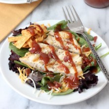Spicy Barbecue Chicken Salad Recipe - bakedbyrachel.com