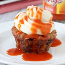 Buffalo Chicken Meatloaf Cupcakes with Mashed Potato Frosting Recipe - bakedbyrachel.com