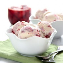 Roasted Strawberry Ice Cream Recipe from bakedbyrachel.com