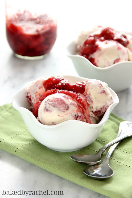 Roasted Strawberry Ice Cream | Easy Homemade Ice Cream Recipes | Homemade Recipes | Homemade Ice Cream Recipe