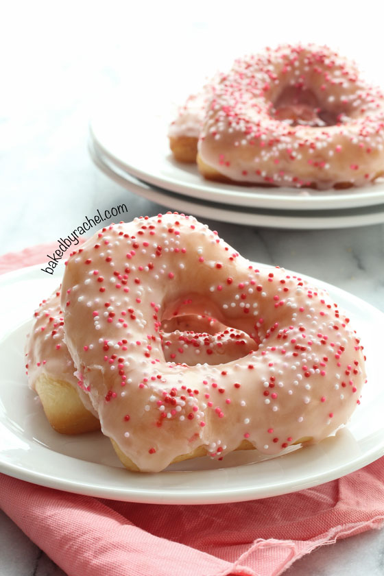 Strawberry Glazed Donuts