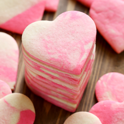 Baked by Rachel » Marbled Valentine Sugar Cookies